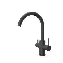 Grifo de cocina para osmosis negro mate Tres 23045302NM